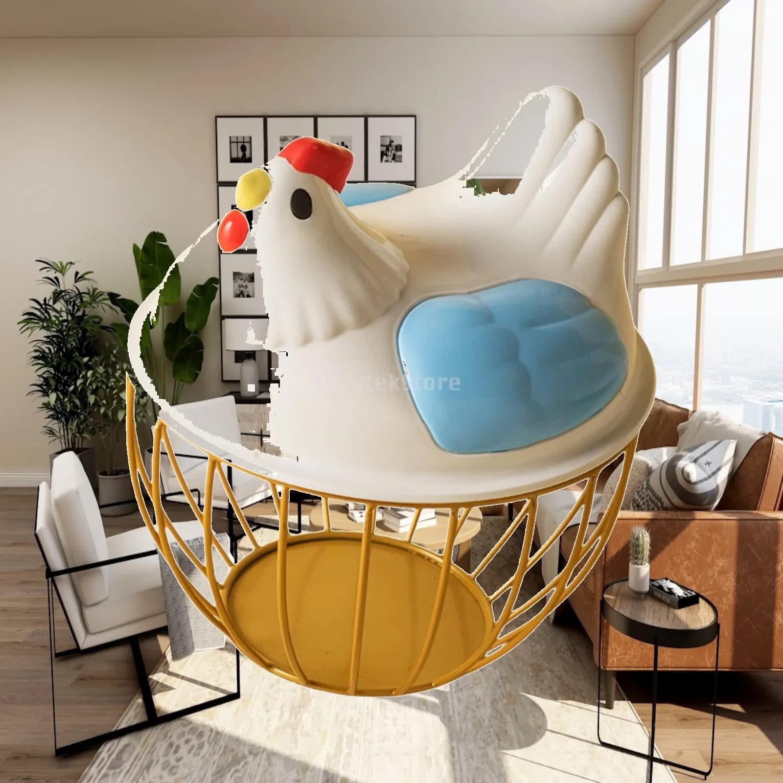 Chicken Egg Basket Iron Wire Chicken Egg Holder Large Capacity Egg Container