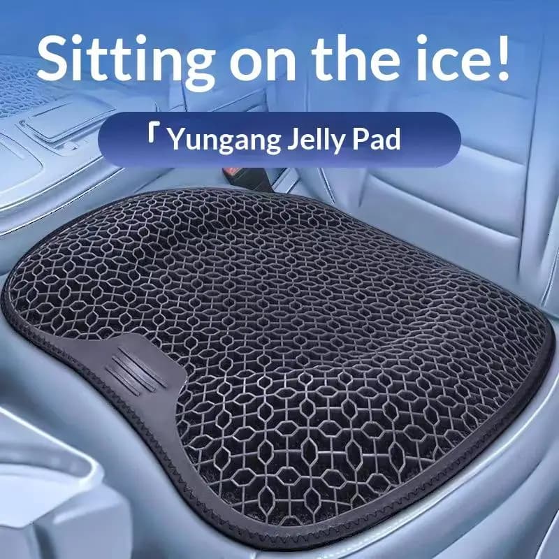 Cuscino in gel da 1 pezzo, traspirante, morbido e facile da pulire, offre un supporto confortevole, cuscino per sedile auto in gel elastico