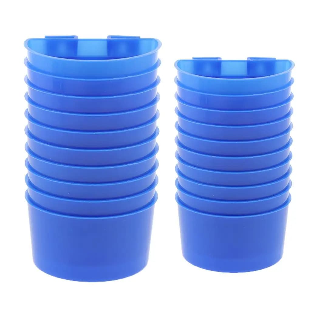 Bird Bowl Plastic Durable Feeder Tray Pet Supplies for Parrot Pigeon Chicken Food Water in Bird Cage
