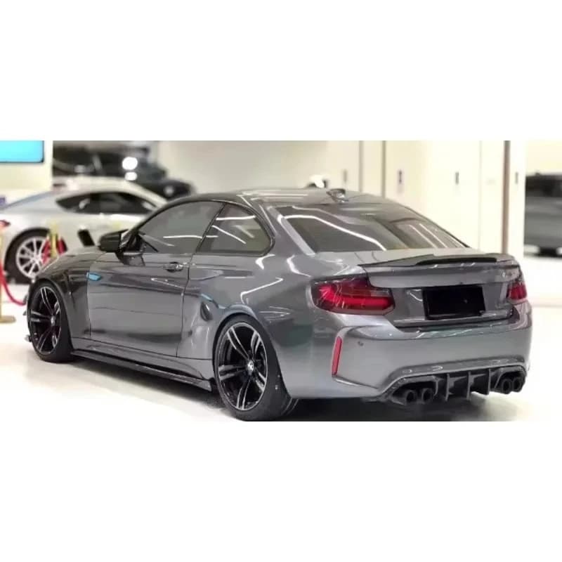 Per BMW F87 M2 M2C, Kit di Modifica Carrozzeria in Fibra di Carbonio, Copertura Paraurti Posteriore, Spoiler, Diffusore, Accessori 14-21