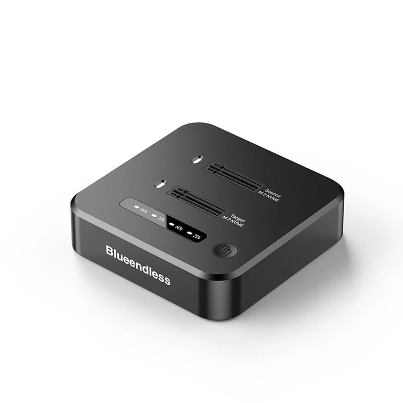 hit product2Bay M2 NVME Clone Docking Station M2 NVME 2230 2242 2260 2280 SSD Cloning Dock SSD Duplicator Dock 10Gbps Powered