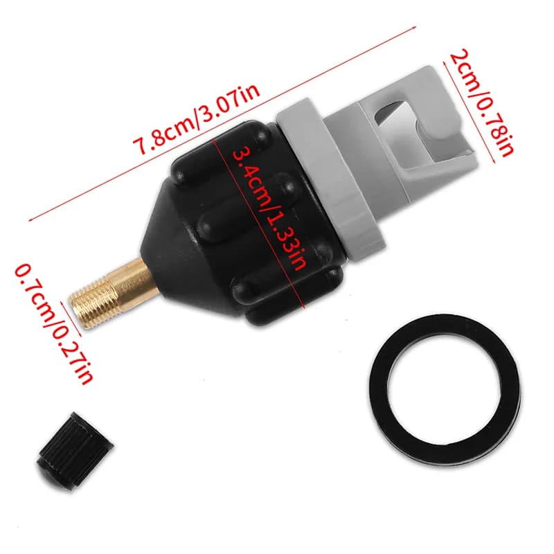 Per scheda SUP Adattatore pompa gonfiabile Paddle Boat Kayak Valvola aria Pompa Connectr Kit combinato Kit adattatore valvola aria multifunzione