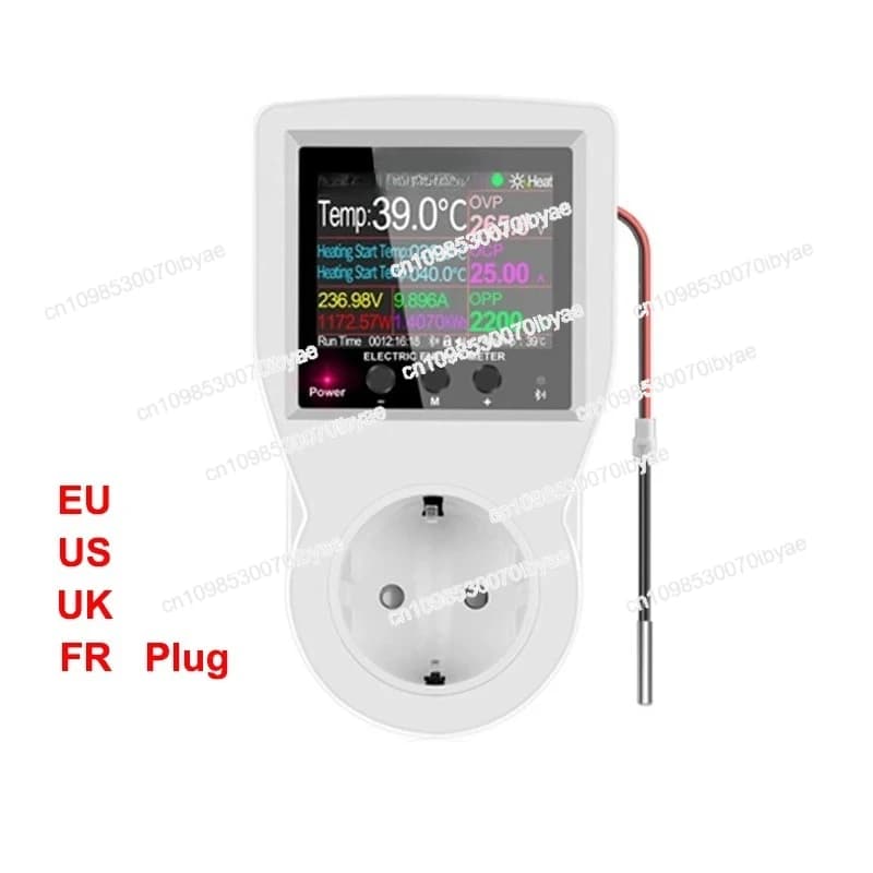 Per Tuya Wifi Termostato Presa 16A AC220V Regolatore di Temperatura Digitale Presa Presa Interruttore Temporizzatore Sensore per Riscaldamento Raffreddamento
