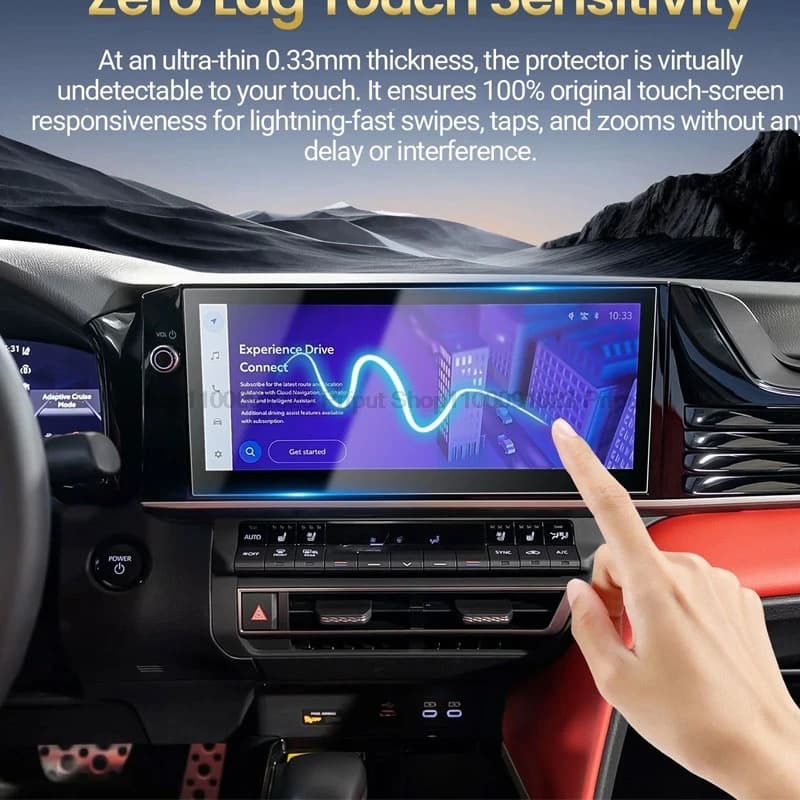 Pellicola Protettiva in Vetro Temperato per Schermo Touchscreen da 12,3 Pollici del Centro di Controllo e Navigazione dell'Auto Toyota Camry 2025 XLE/XSE