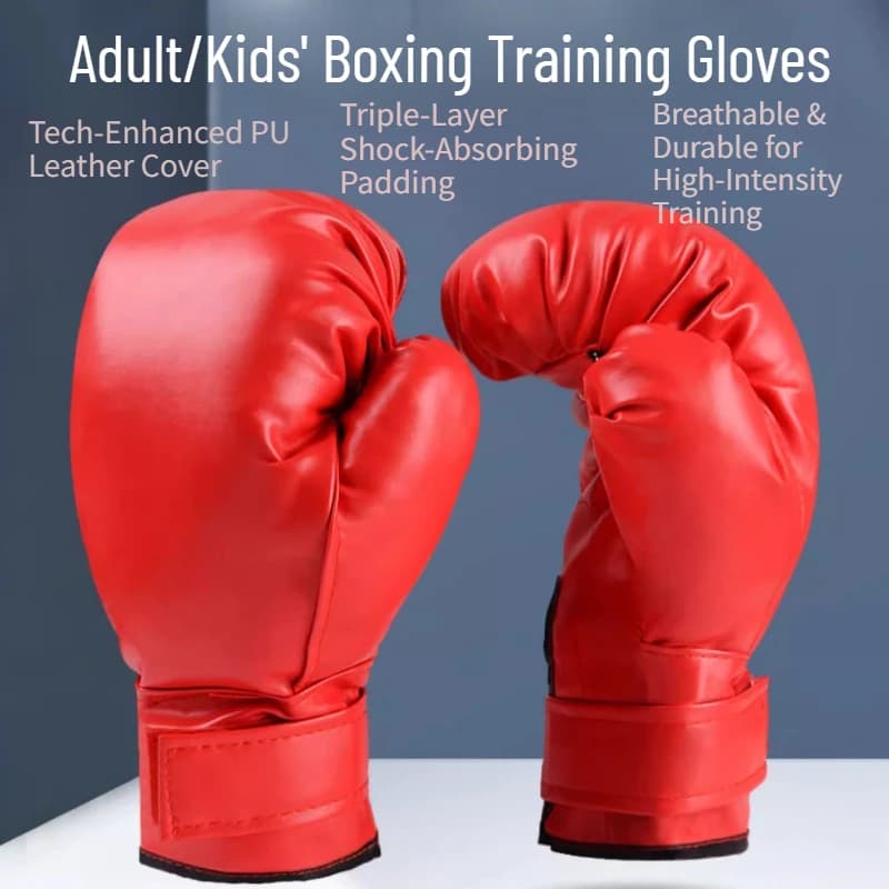 Professional Boxing Gloves for Adult Children PU Leather Training Gloves for Muay Thai Karate Sparring Boxing Sack Men's Training Gifts