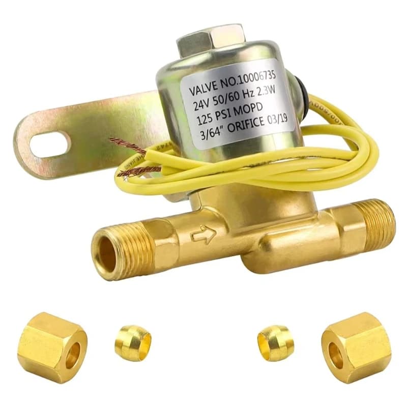 Valvola elettrica di ricambio per umidificatore 24V 2.3W 60Hz in ottone: A2012-S118, B2035-S2, B2035-S5
