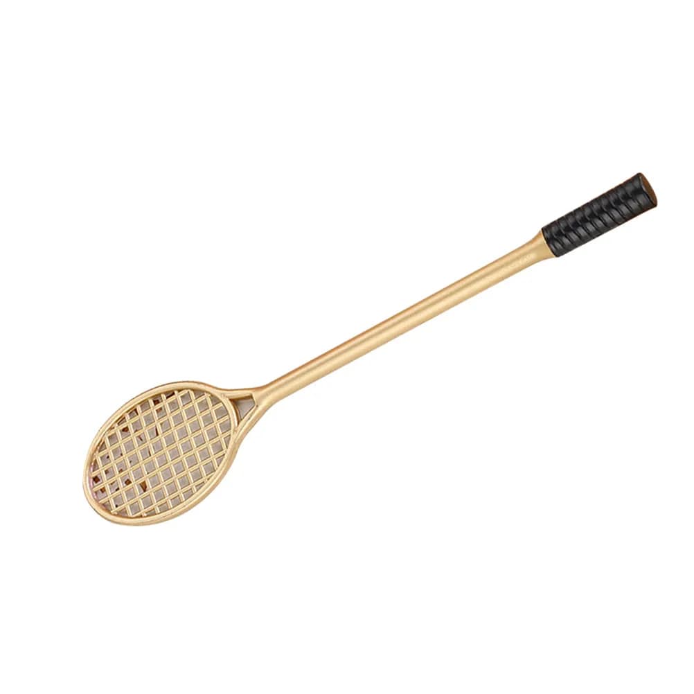 Simpatica Penna Gel a Forma di Racchetta da Badminton, Punta Fine 0.5mm, Inchiostro Nero, Penna per Firma, per Studenti, Ufficio, Disegno, Marcatura, Regalo Unico