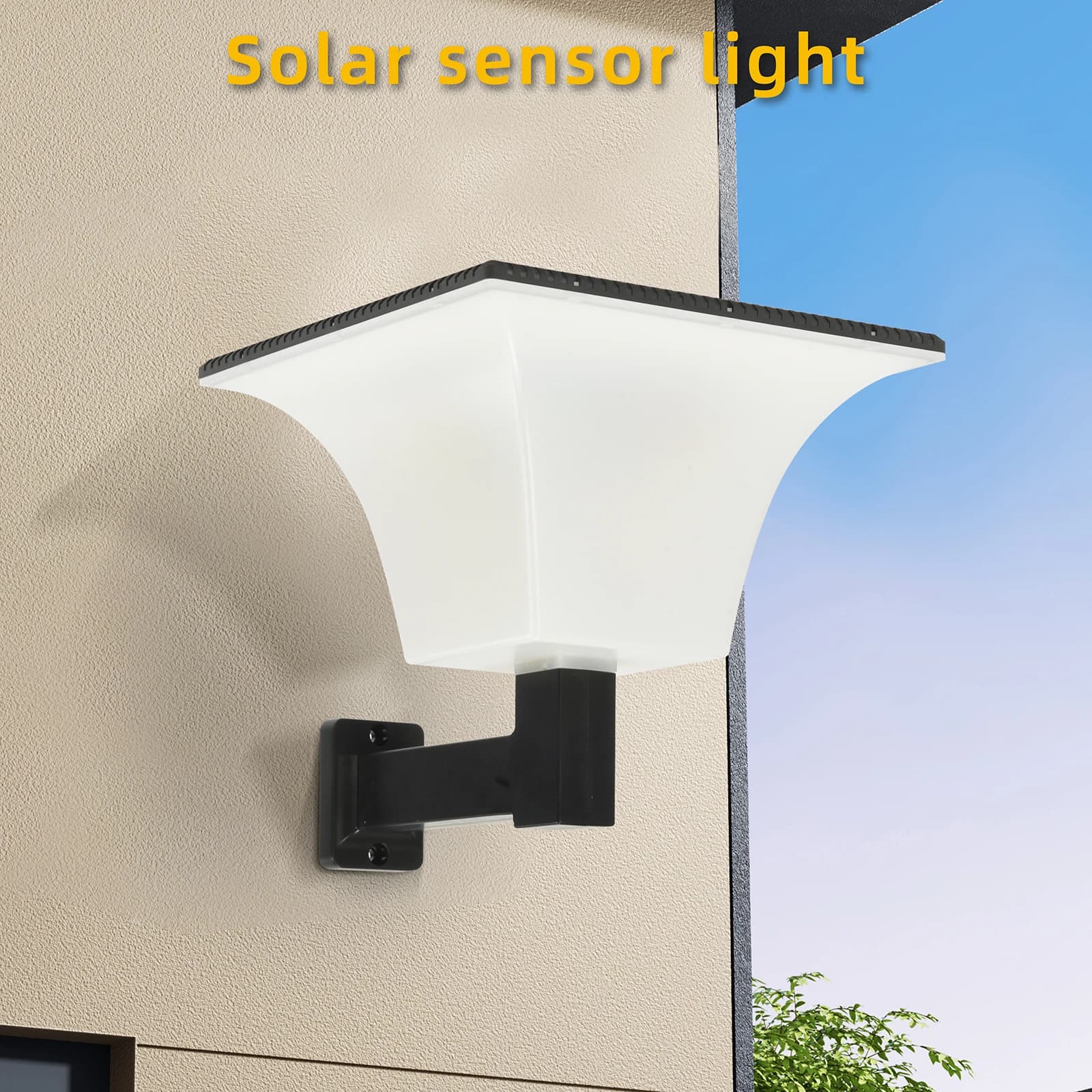 Luci a LED da parete solare con sensore radar Luce solare impermeabile per esterni Stigma Luce per portico esterno per illuminazione d'ingresso del garage