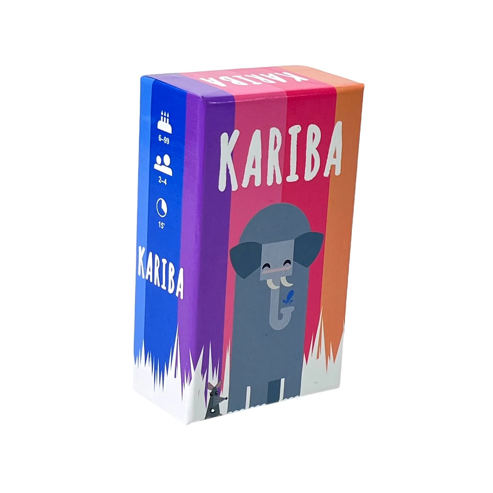 Gioco da tavolo KARIBA: gioco da viaggio portatile in una piccola scatola, regole semplici, divertimento assicurato, gioco di carte per serate in famiglia