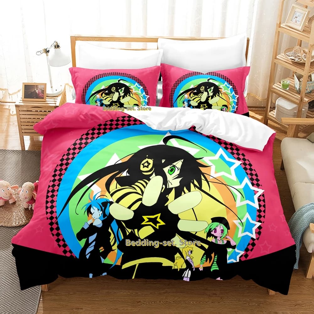 2024 Lucky Star Konata Bed linen set Single Twin Full Queen King Size Bedding set for adult bedroom Set sheets