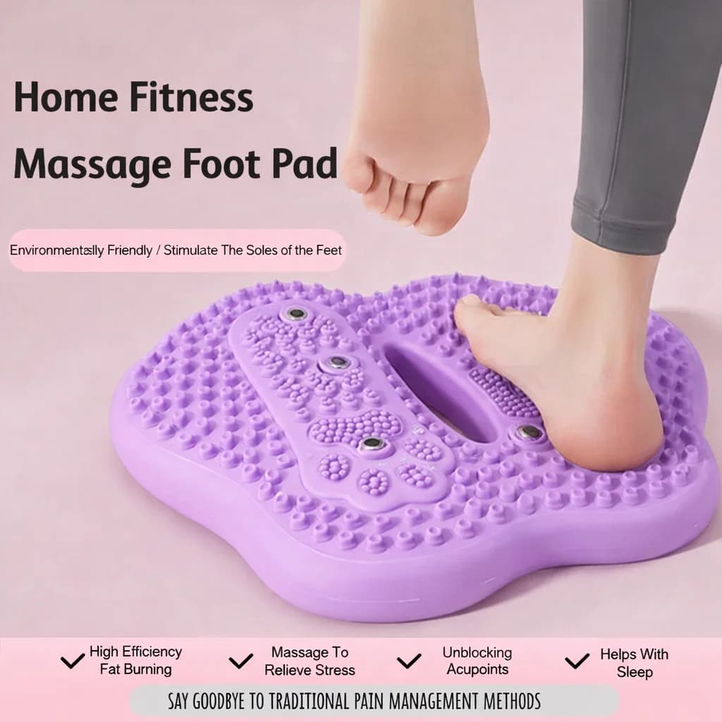 Inflatable Foot Massage Mat with Integrated Magnets for Agopression, Inflatable Yoga Stepper