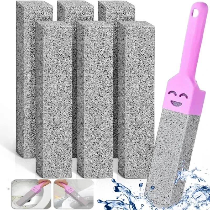 Bastone per la pulizia della pietra pomice Sedile WC Calcale Ruggine Macchia Spazzola per la rimozione dello sporco Piastrelle del bagno Lavandino Strumenti per il lavaggio domestico