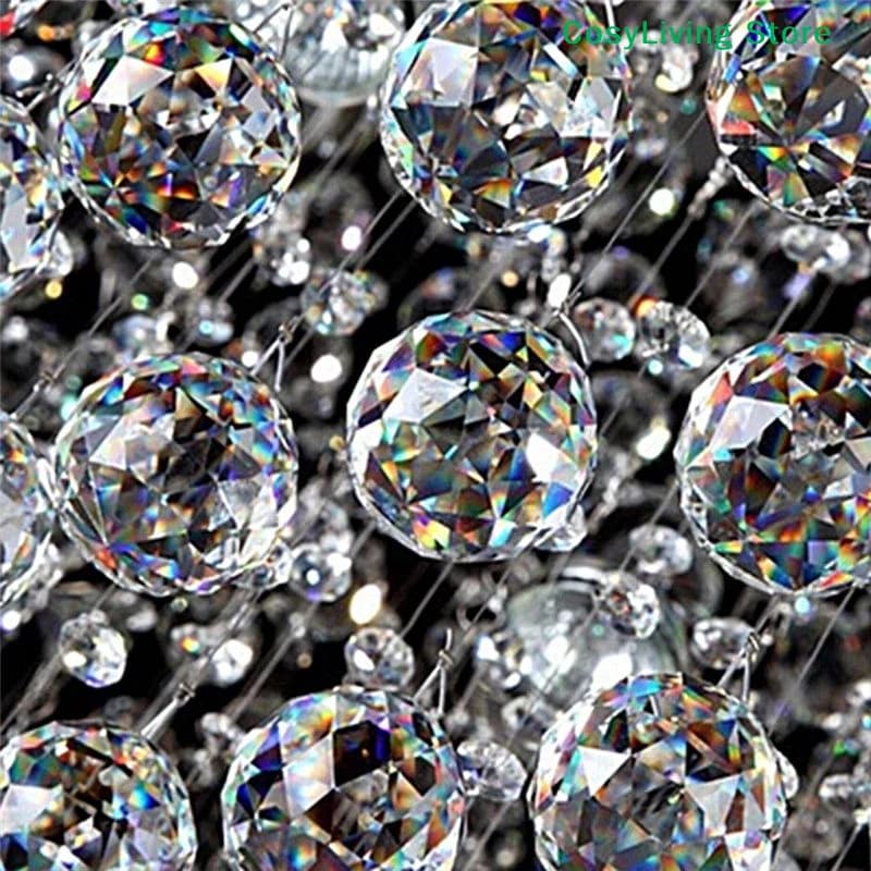 1Pcs DIY Hanging Clear Curtain Chandelier Decor Crystal Lighting Ball Prisms 30mm/40mm