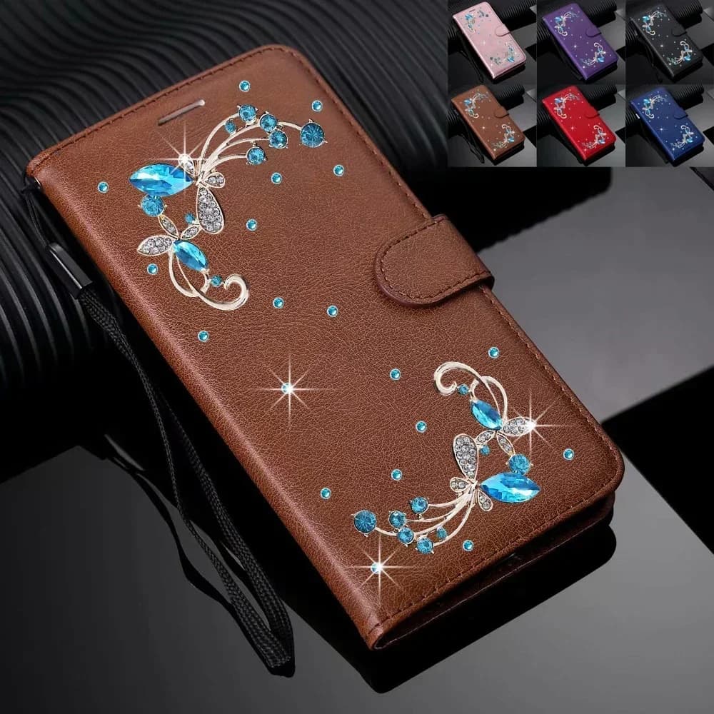 Custodia con strass per Niente NFC Phone 3 3A Pro per Niente NFC Phone 2 Pro Custodia per telefono con carta a portafoglio Coque