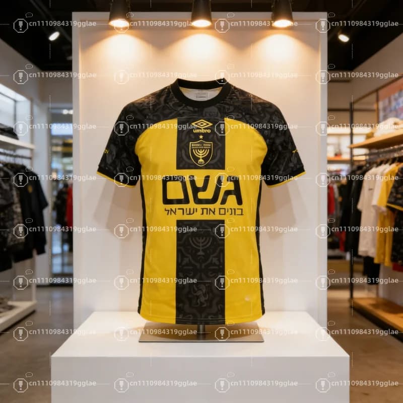 Maglia Casa Beitar Gerusalemme 2026 - T-shirt Sportiva Estiva Traspirante ad Asciugatura Rapida per Bambini, Uomo e Donna - Abbigliamento da Allenamento