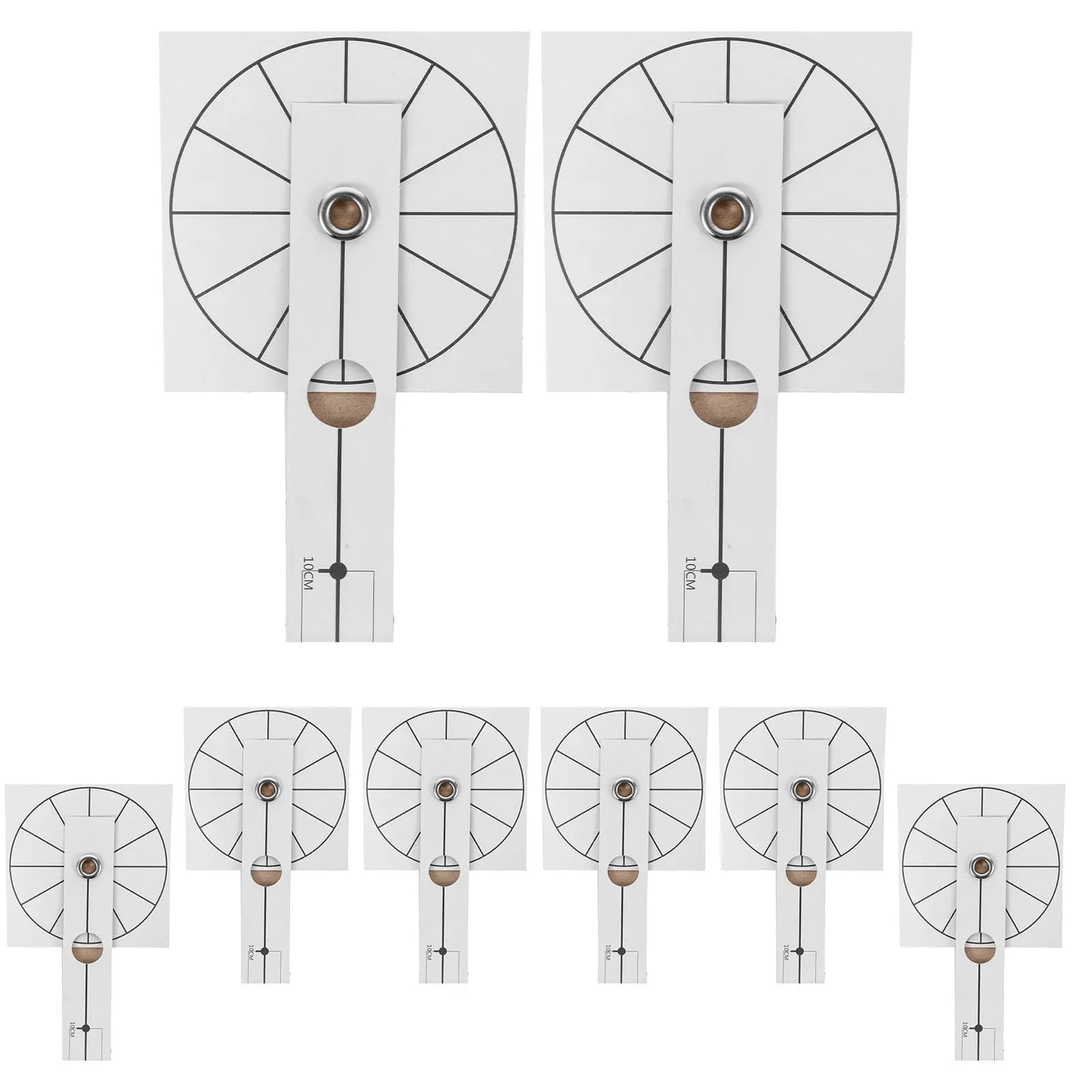 Set di 8 Pezzi per Assemblaggio Orologio da Parete Fai-da-Te, Scala in Carta, Righello per Orologio, Lancette Silenziose, Scala Decorativa per Posizionamento