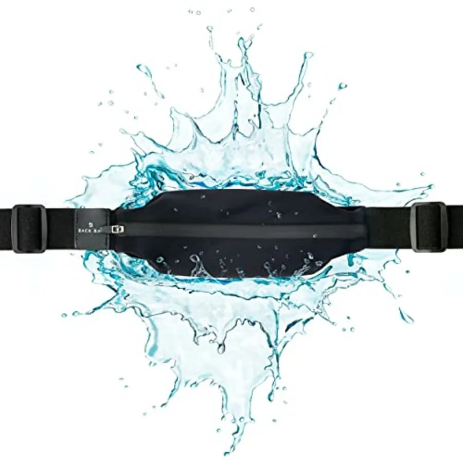 Back Bay Slim Running Belt for Women and Men [Fits ALL Phones], Runners Fanny Pack for Men, Money Belt, Running Gear Gift, Wais