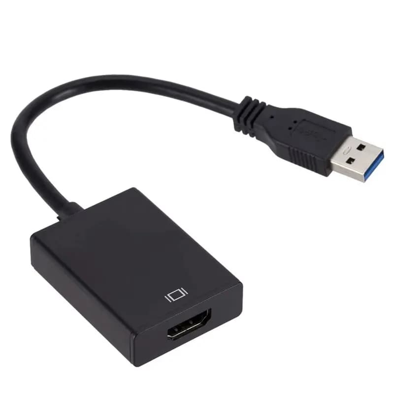 T23C USB 3.0 To Adapter Video Cable Converter With Audio Output For PC Laptop HDTV TV External Video Card Compatibility