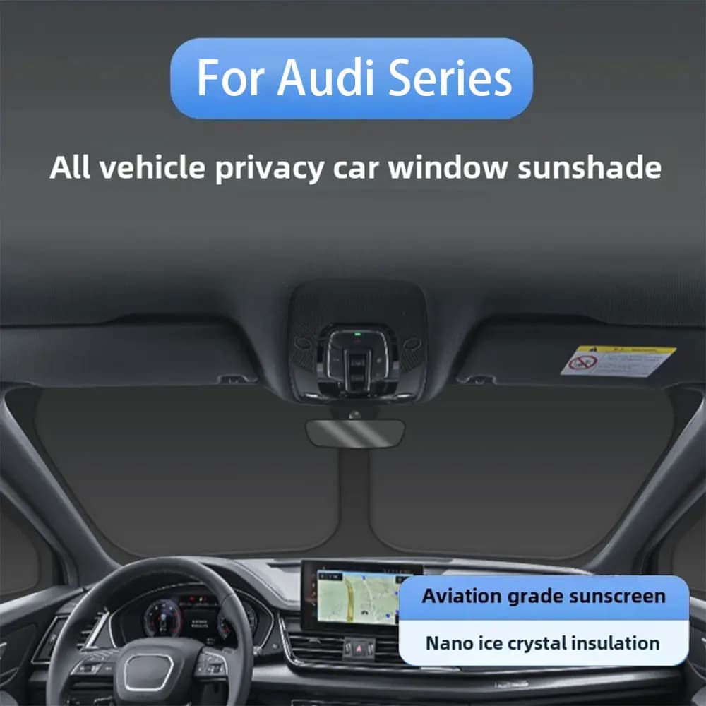 Auto Pieghevole Parabrezza Anteriore Tetto di Vetro Tetto Apribile Lucernario Parasole Finestra Ombra Tetto Apribile Aggiornamento Rete di Maglia Per Audi Serie