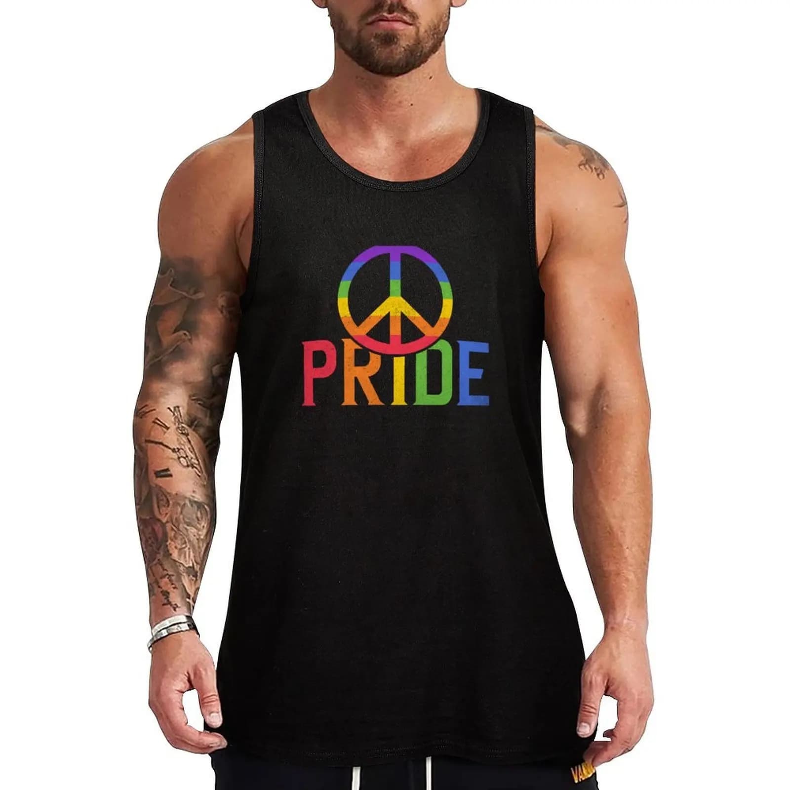 Canotta Pride LGBT Rainbow Suction resistant, Breathable, for Gym