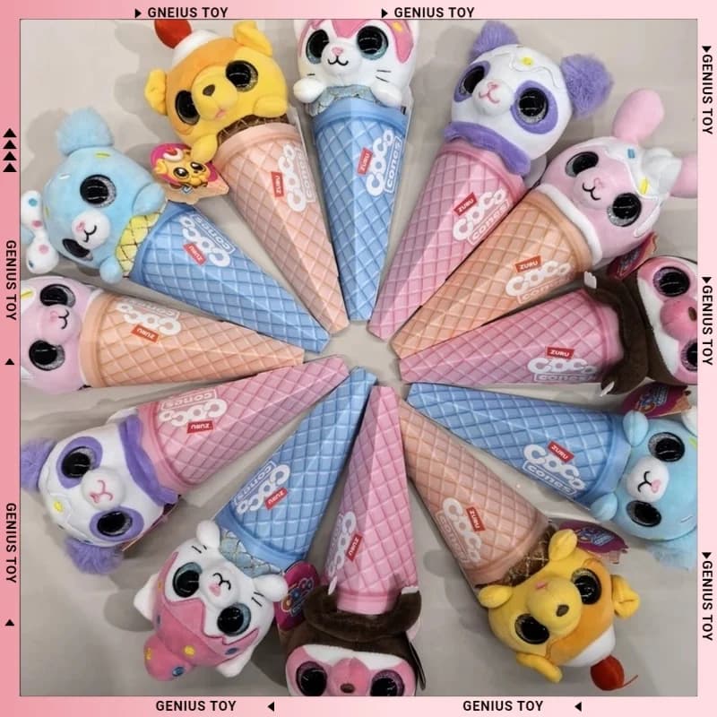 ZURU Ice Cream COCO Cones Cuckoo Big Eyed Blind Box Surprise Doll Trendy Toys Sweet Sweetener Cute Rabbit Dog Doll Gift Festival