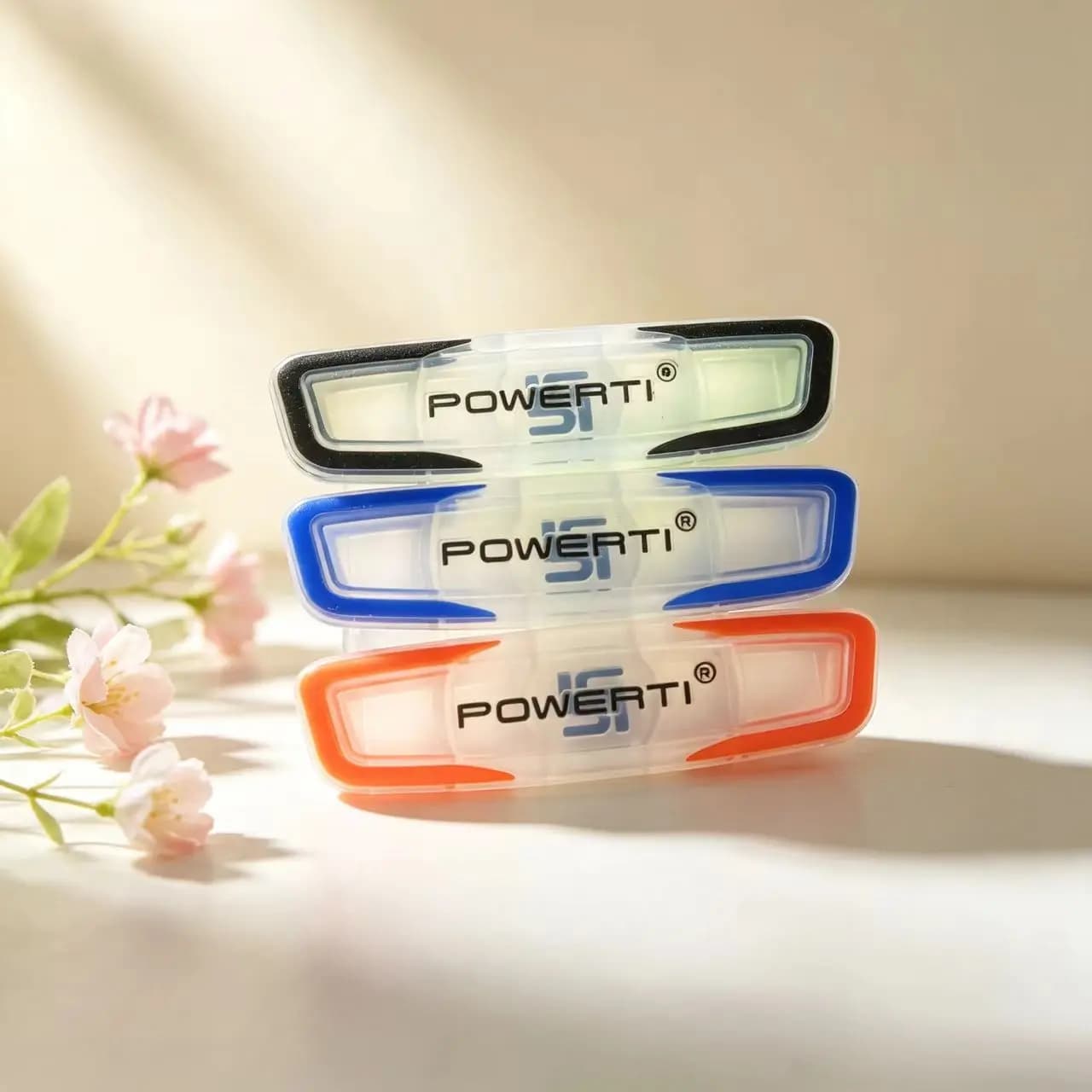 POWERTI Long Strip Tennis Vibration Dampener Transparent Silicone Shock Absorbing Tennis Racket Accessory