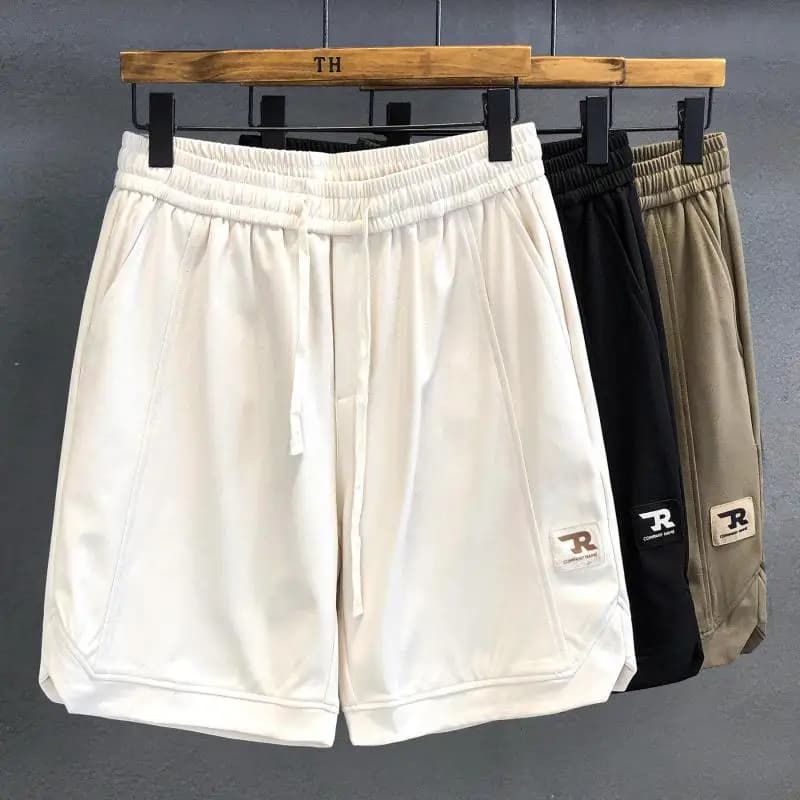 plus Size Men's Casual Sporty Basketball Running Shorts Summer Loose Fit Five Inches Polyester Straight Leg mid Waist Pants