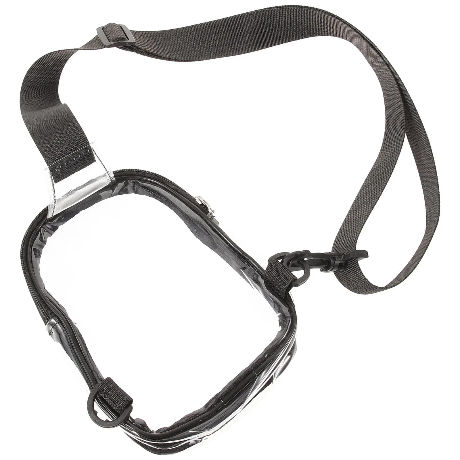 Portable Clear Sling Bag PVC Cloth Running Adjustable Belt Small Crossbody Phone Wallet Storage Travel Sports Clear Bag