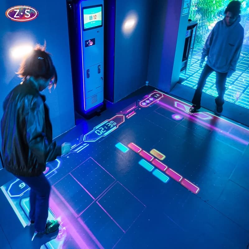 Space-Saving Design All-in-One Interactive Floor Projector Touch Screen Smart Projection Game for Multi-Sensory Room