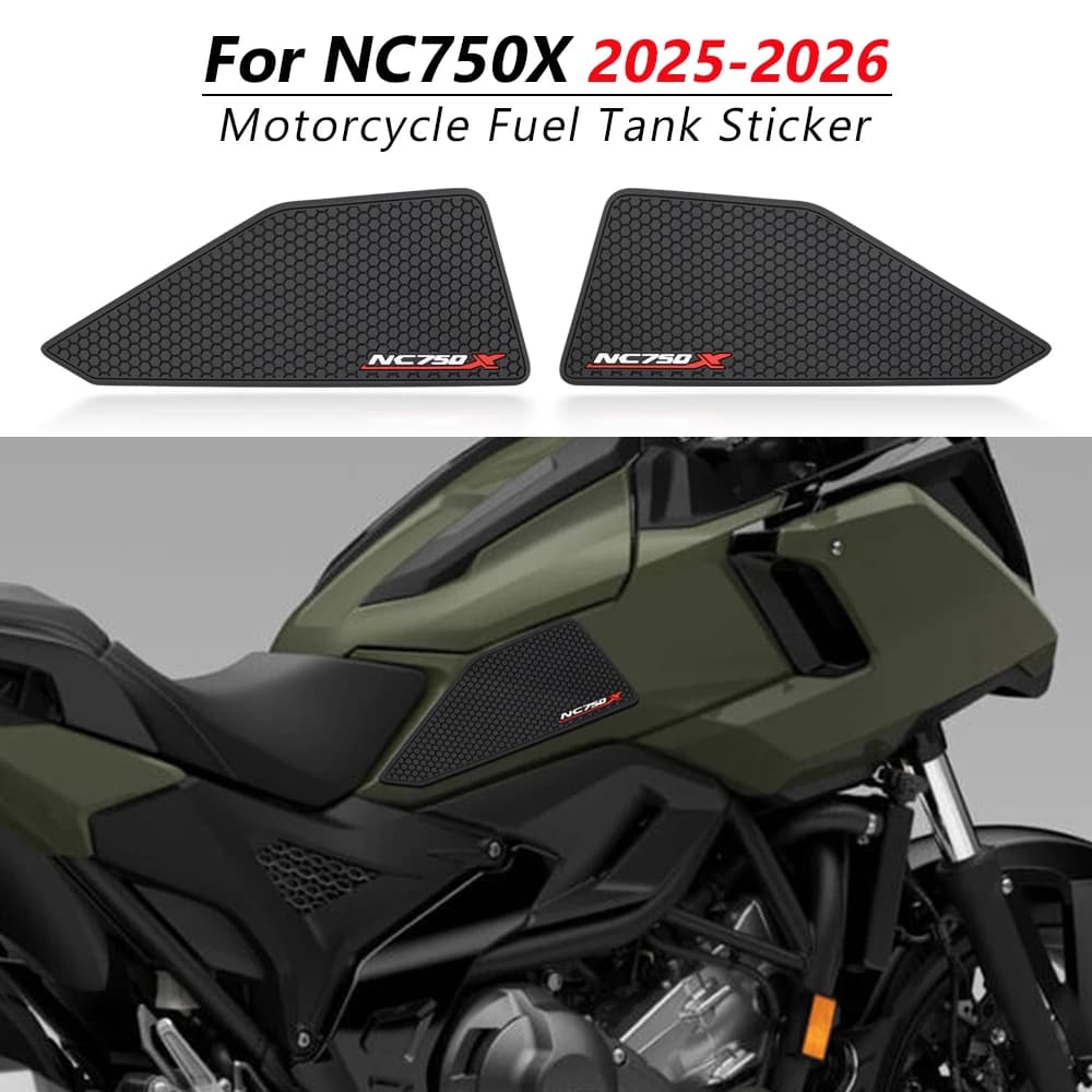 Protezioni Laterali Serbatoio Moto per Honda NC750X 2025-2026: Adesivi Protettivi Antiscivolo per Ginocchia e Serbatoio Carburante
