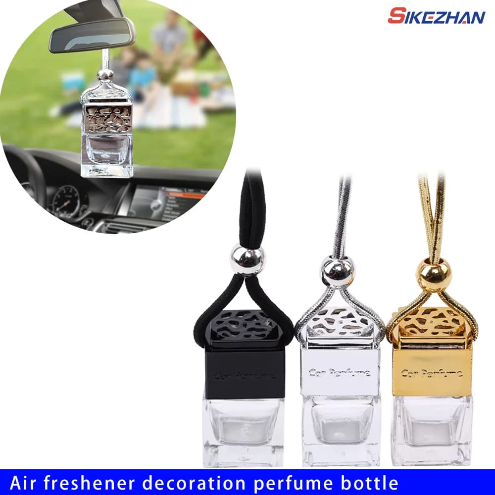 Deodorant for Environments Ornament Scent bottle Essential Oil Pendant Perfume bottle for car Car Bottle hanging glass Car-styling