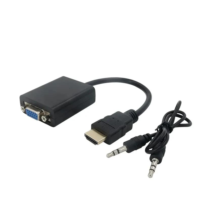 HDMI-VGA Orange Pi cable from 17 cm with anti-interference transmission line, compatible with monitors up to 720P