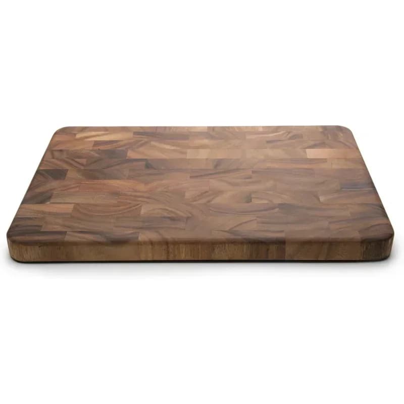 Large End Grain Prep Station acacia Wood Cutting Board, 14 x 20-Inch, Brown