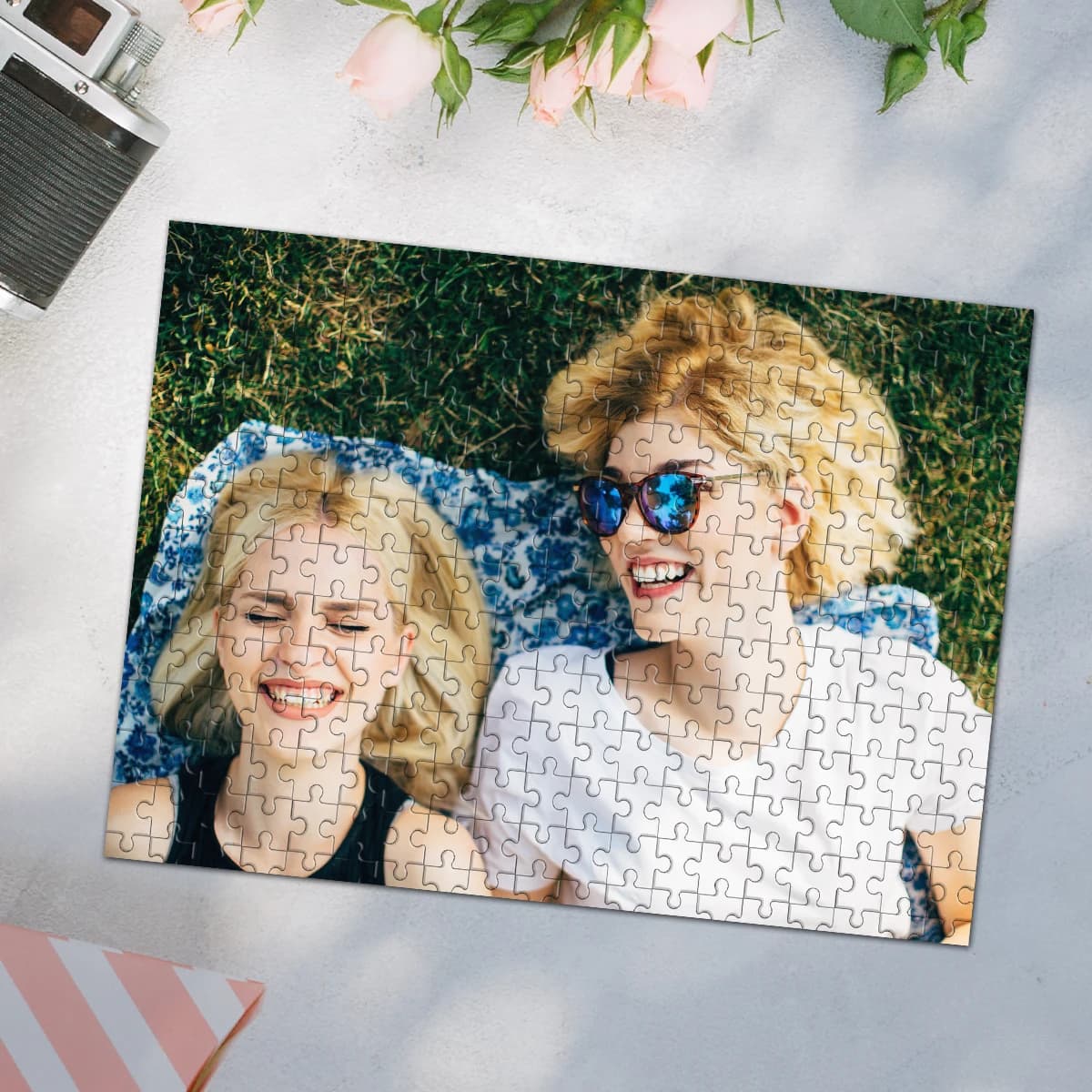 35/150/300/500/1000 pezzi Foto personalizzata personalizzata Puzzle Mosaico Famiglia Foto Puzzle Ritratto Regalo di compleanno personalizzato