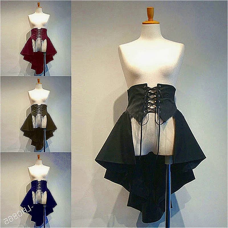 ❤️ ❤️ ❤️ Gonna Irregolare con Fascia in Vita Stile Lolita Gotico Punk per Donna, Costume di Halloween ❤️ ⭐️ ❤️