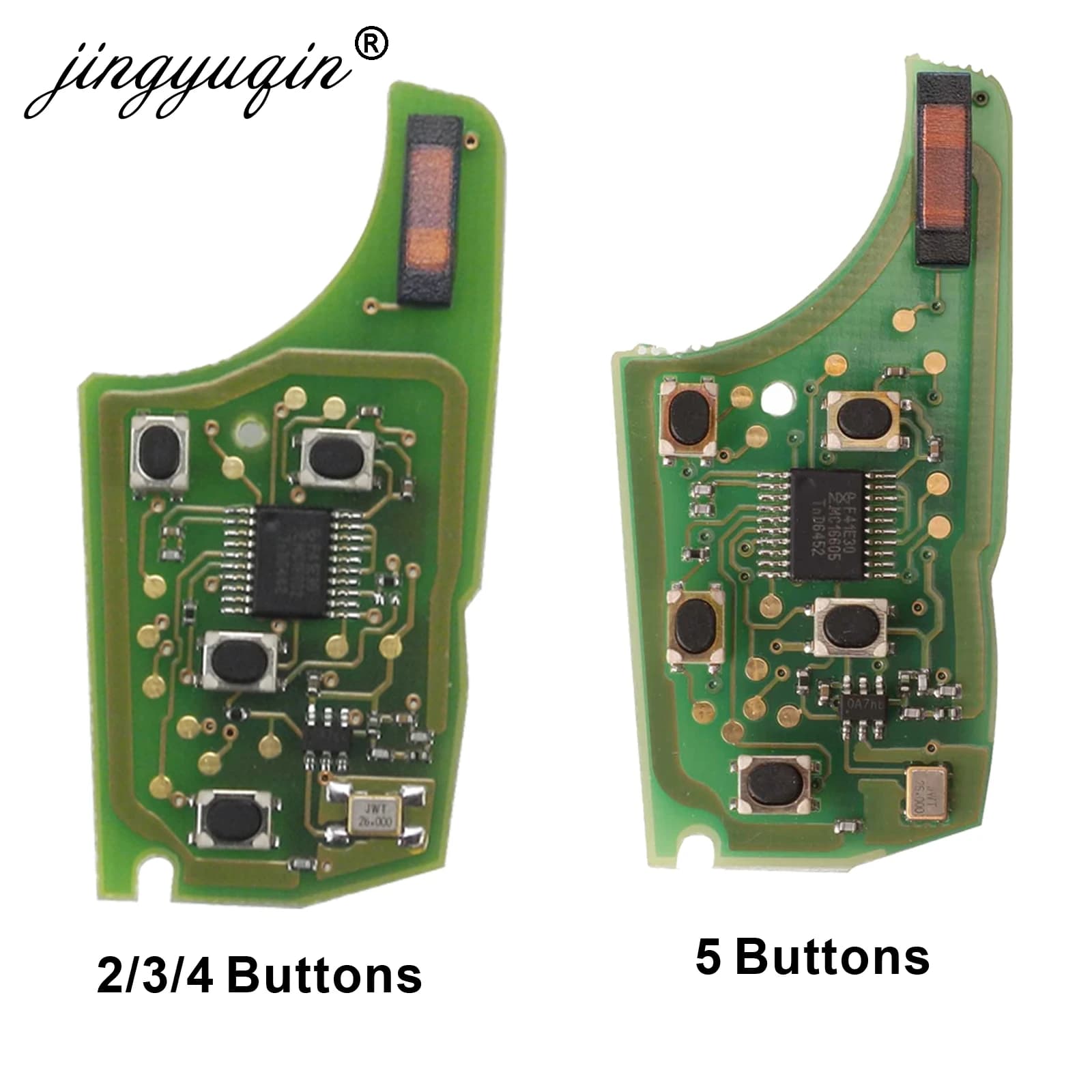 Jingyuqin Auto Chiave A Distanza Circuito Elettronico per Chevrolet Malibu Cruze Aveo Spark Sail Opel/Vauxhall 2/3/4 BTN 315/433MHz