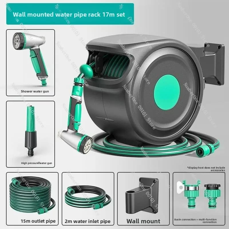 Automatic retractable pipe Garden irrigation Car wash High pressure water gun Irrigation tool