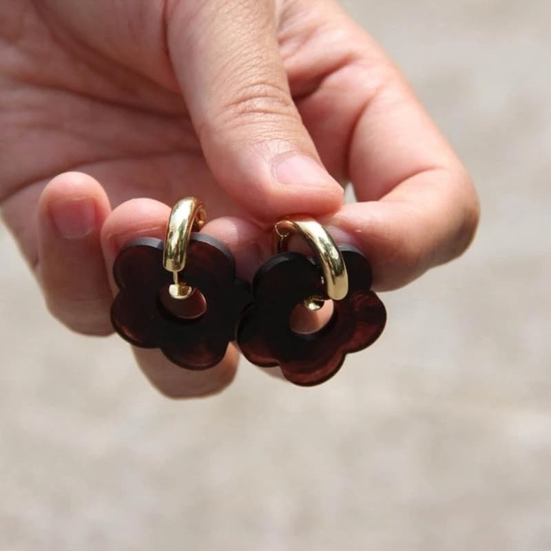 Resin Jewelry Molds Flower Pendant Keychain Decors Mold Floral Silicone Mold for Necklace Earrings Bracelet Jewelry Make