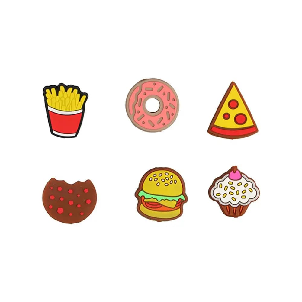 Silcone Tennis Racket Vibration Pizza Cookie Tennis Racquet Dampener Doughnut Hamburger Racquet Shock Absorber Racket Sports