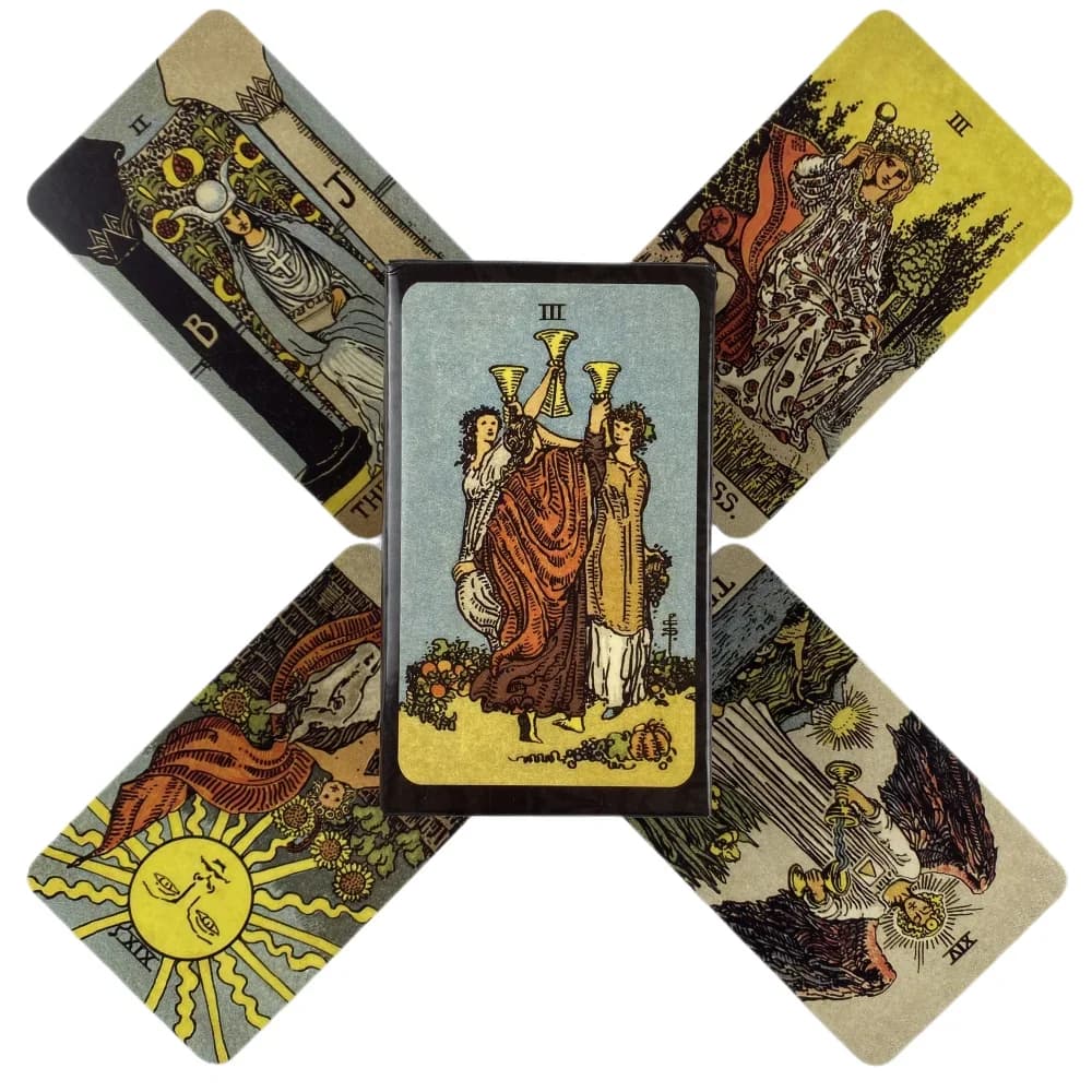 Carte dei Tarocchi The Rider, Mazzo da 84 Carte, Edizione in Inglese per Divinazione e Visioni, Gioco da Tavolo