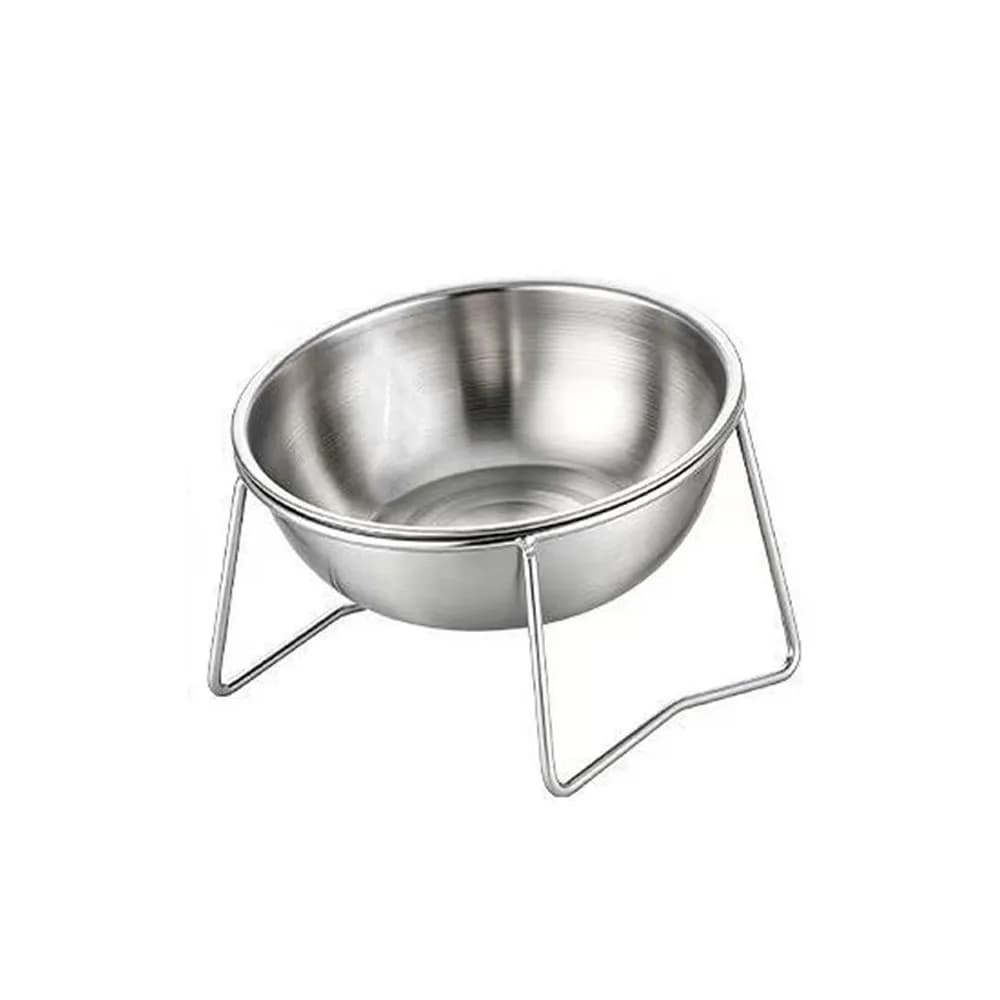 Large Capacity Stainless Steel Cat Bowl Neck Protection Rust Proof Elevated Pet Food Bowl Anti-Tipping Shatterproof