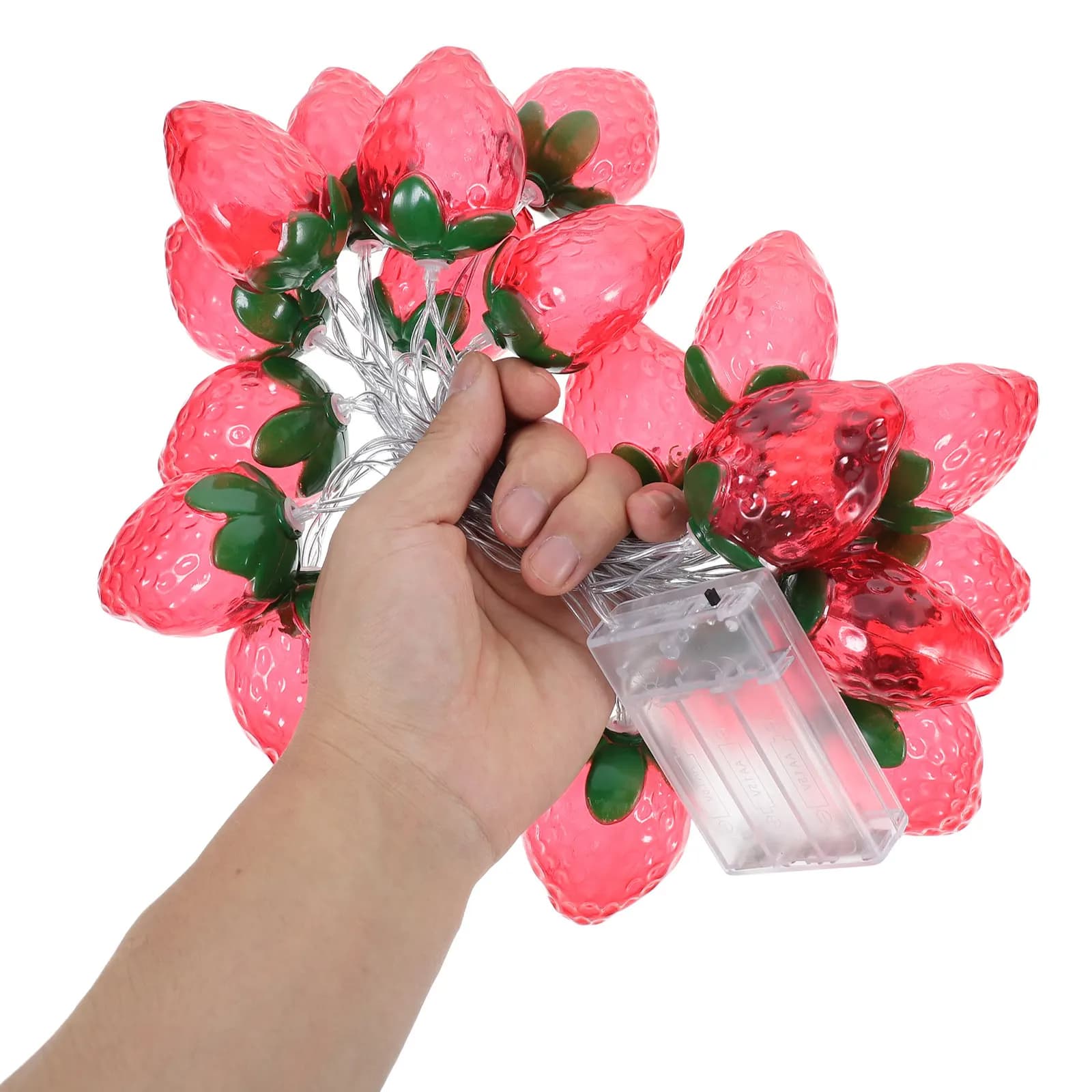 Luci LED a Forma di Fragola a Batteria, Luci Fatate Romantiche per Feste, Matrimoni, Camere da Letto, Giardini e Decorazioni Esterne