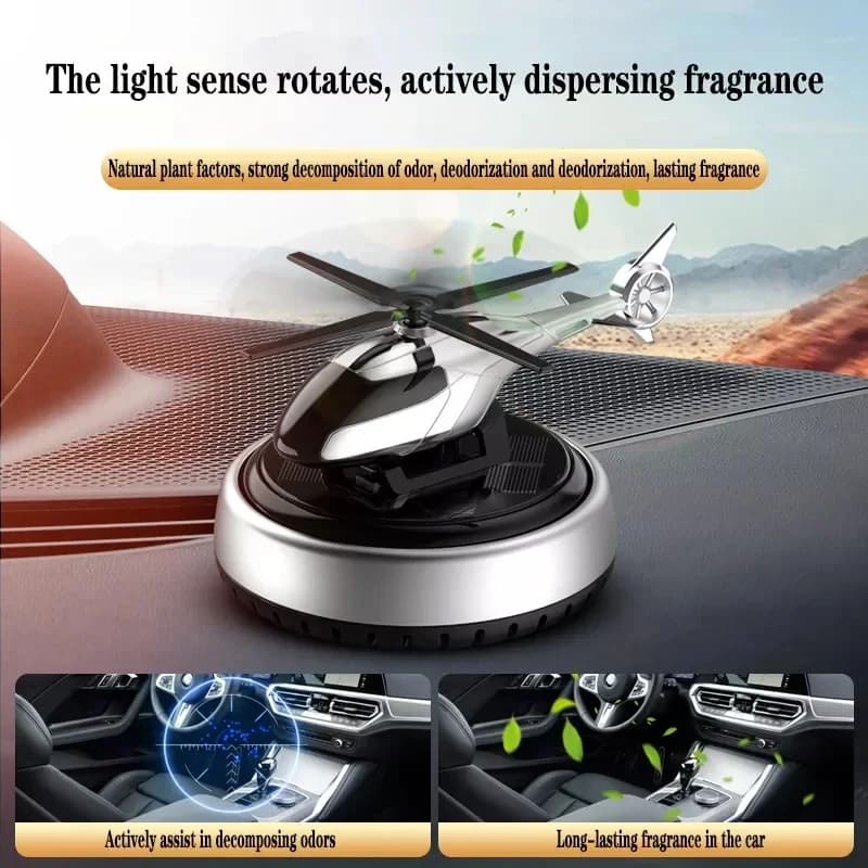 Decoration for auto decoration for aromatherapy shape of solar rotating helicopter decoration for aromatherapy deodorant for auto aromatherapy