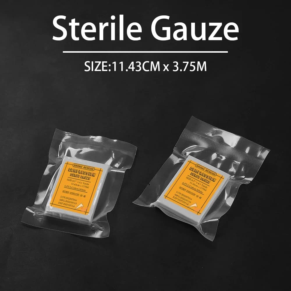 Garza sterile compressa di primo soccorso, medicazione medica di emergenza, benda di controllo emostatico Imballaggio sottovuoto Rotolo di garza piegato a Z