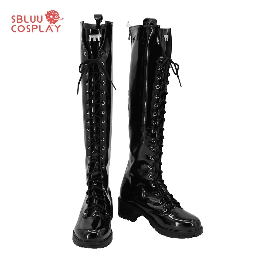 SBluuCosplay Gioco Nikke Noir Scarpe Cosplay Stivali su misura