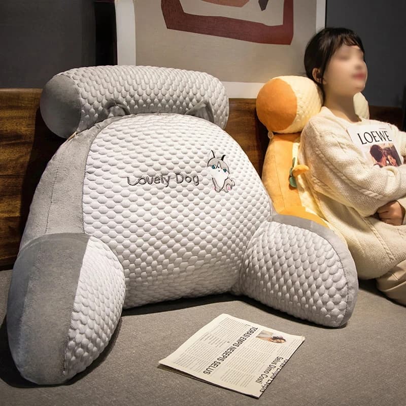 Cuscino di Supporto Lombare per Lettura e Relax, per Tutte le Stagioni, con Poggiatesta, per Ufficio, Divano, Comodino, Sedia e Letto