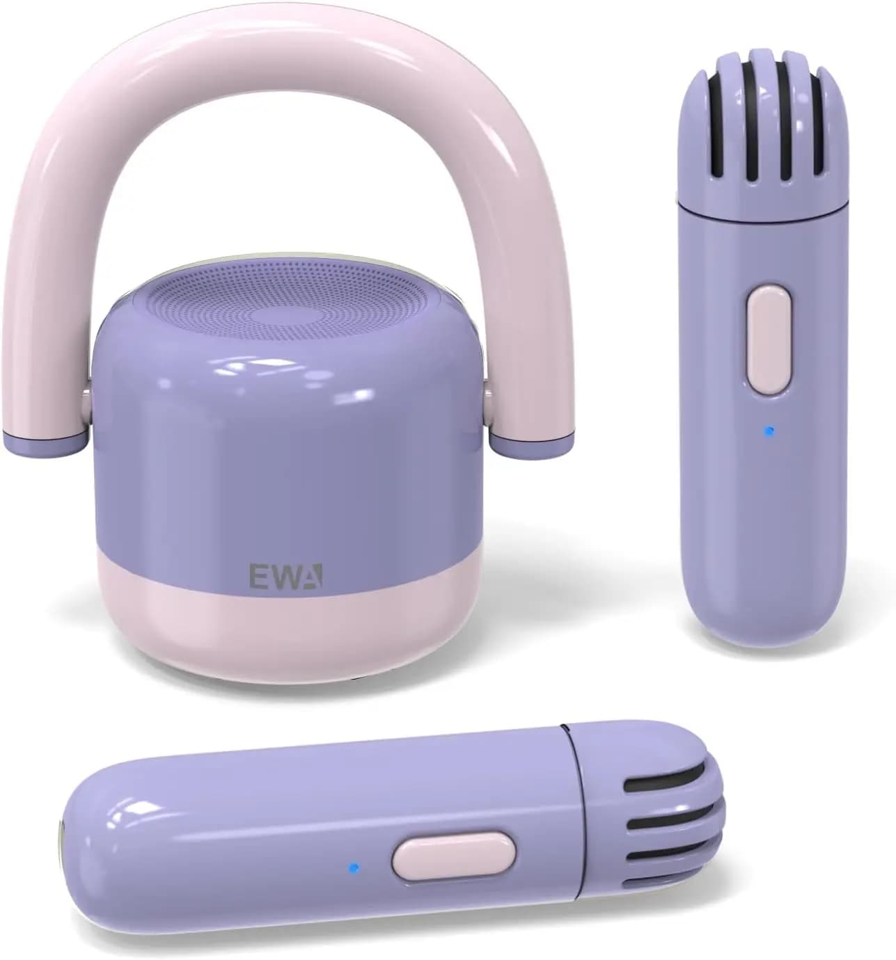 Mini Macchina Karaoke Portatile in Metallo con Bluetooth, 2 Microfoni Wireless, Ideale per Feste in Famiglia e Regali