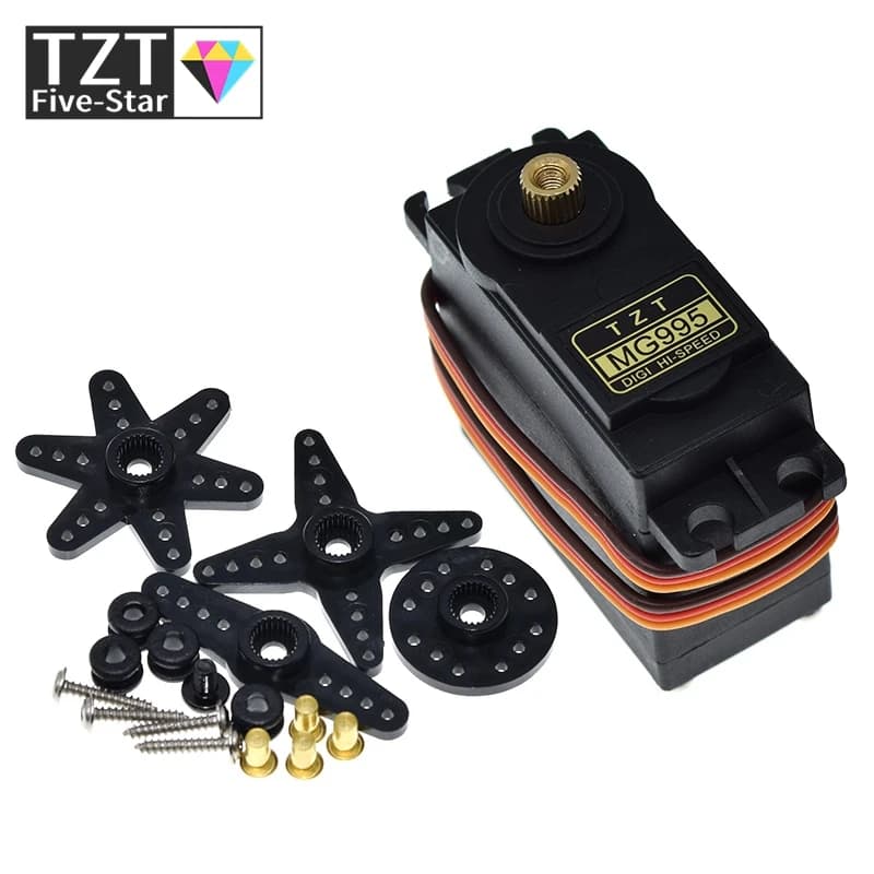 1/3 Pezzi Servocomandi Digitali MG995 al Miglior Prezzo con Ingranaggi in Metallo per Auto RC Futaba JR, Elicotteri, Barche e Progetti Fai-da-te Arduino UNO