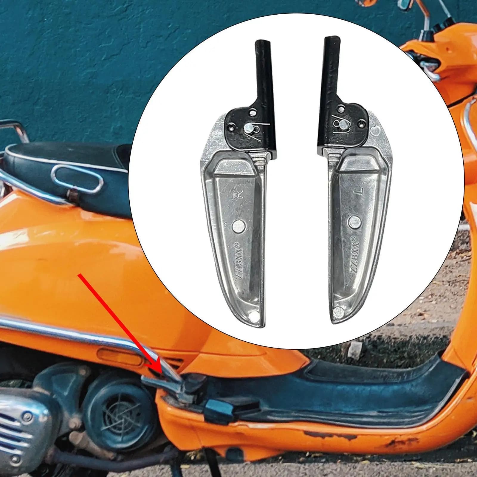 2Pcs Motorcycle Rear Foot Pegs Footrest Professional Easy Installation Direct