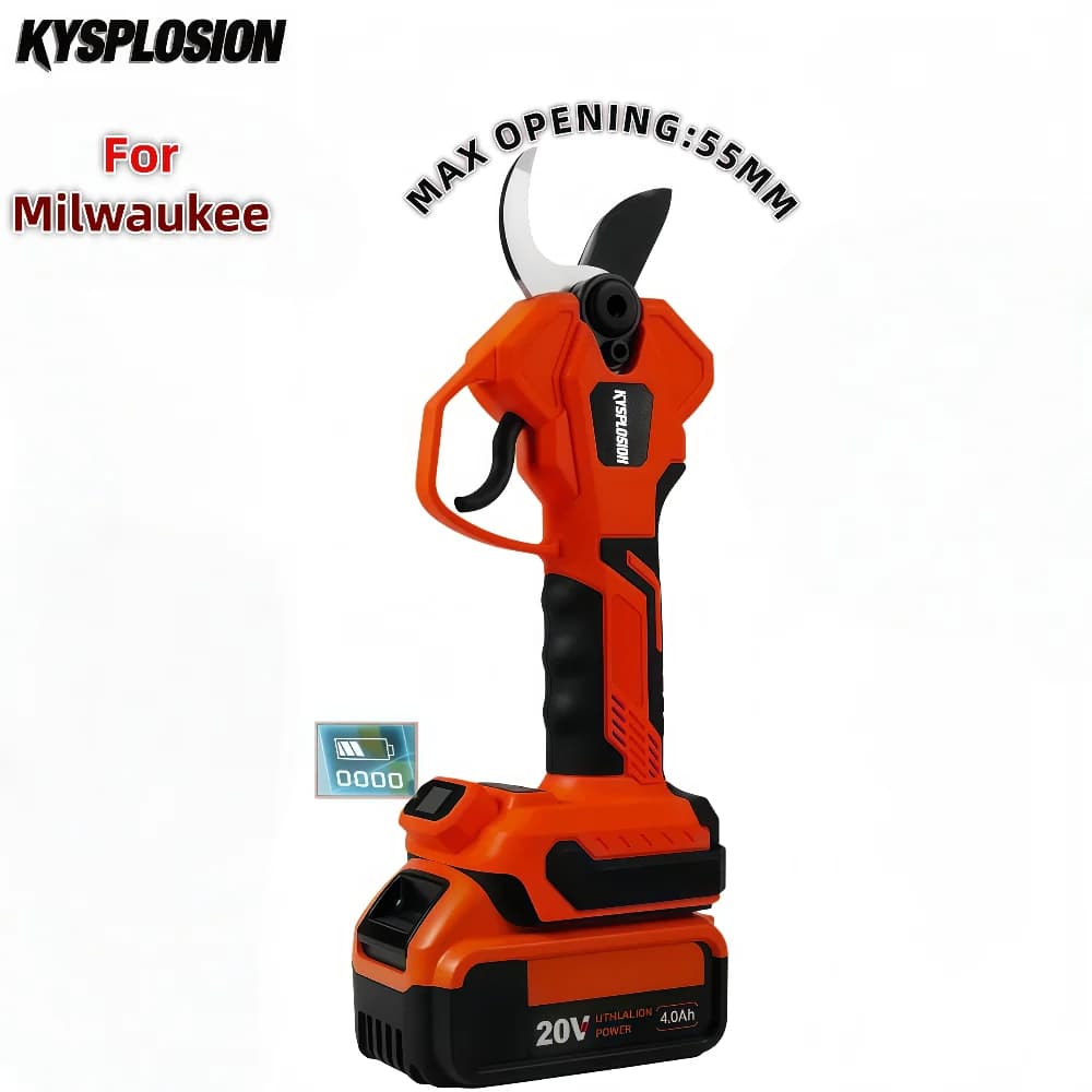 55 mm brushless electric pruning shears for Milwaukee M18 Electric shears for pruning wireless fruit trees for bonsai